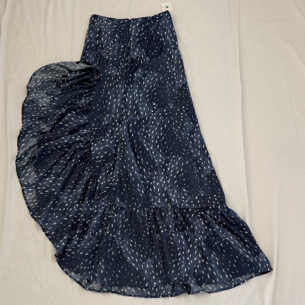 Chic Navy Blue Women's Maxi Skirt